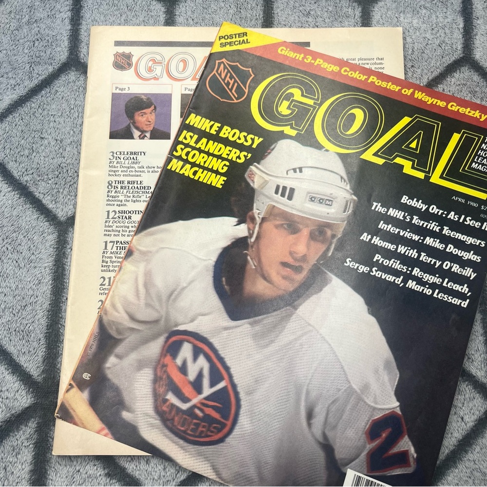 Vintage NHL National Hockey League GOAL Magazine Lot of 4 1980s - Picture 8 of 8